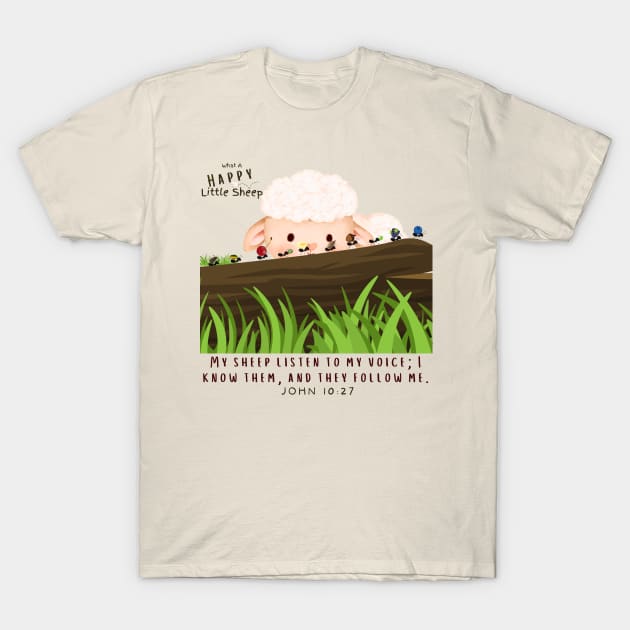 Happy Little Sheep | Book On Amazon T-Shirt by Bread of Life Bakery & Blog